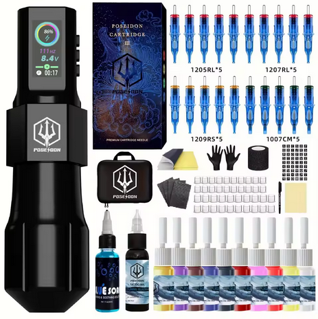 Poseidon Complete Tattoo Kit