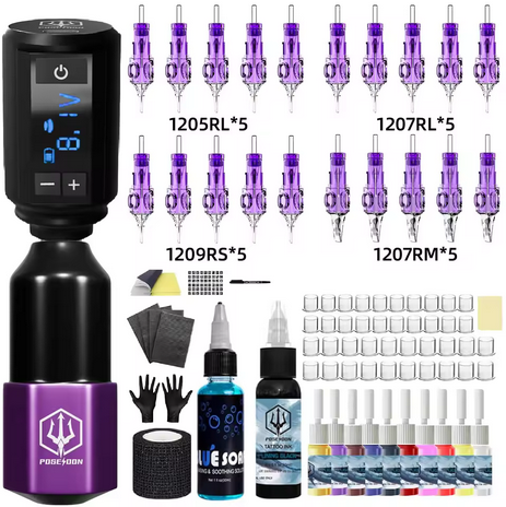 Poseidon Lightweight Complete Tattoo Kit